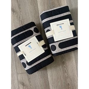 New Pottery Barn Kids Star wars Darth Vader Quilted Euro Shams Set 2